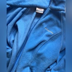 Bright Blue Columbia Fleece Zip Jacket size M